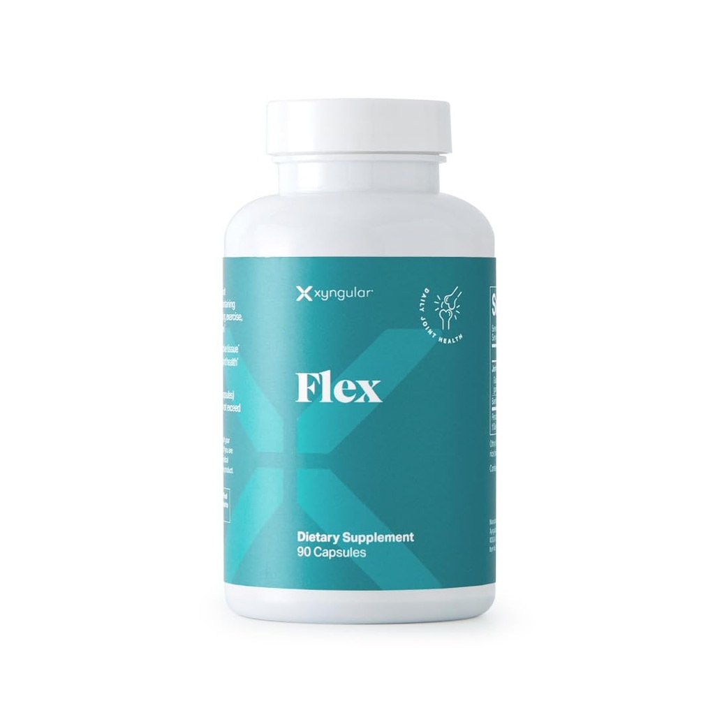 Xyngular Flex Joint Health Supplement with Glucosamine, Boswellia Serrata, Hyaluronic Acid & Bamboo Extract - Supports Joint Lubrication, Connective Tissue & Mobility - 90 Capsules, 30-Day Supply