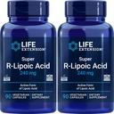 Επέκταση ζωής Super R-Lipoic Acid 240mg, 90 Veg Κάψουλες (πακέτο του 2)