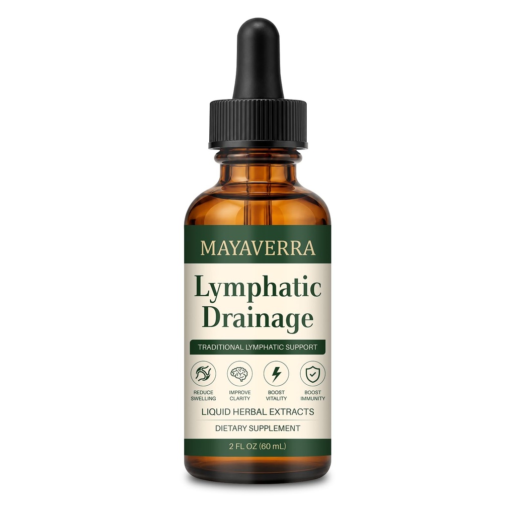 Drenaje Linfático Lymphatic Drainage Drops, Natural Herbal Blends, Vegan & Non-GMO, 2 Fl Oz