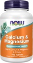 NOW Foods Supplements, Calcium & Magnesium 2:1 Ratio, High Potency, Supports Bone Health*, 100 Tablets