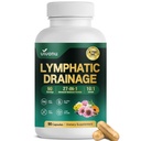27-in-1 Lymphatic Drainage Supplements Capsules, Support Lymph System Detox | 90 Day Supply, 10:1 Concentrated Technology, Increase Absorption Rate with Echinacea, Chlorophyll, Dandelion, Burdock 1Bottle