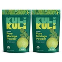 Kuli Kuli Moringa Oleifera Organic Leaf Powder & Green Smoothie, 100% καθαρό USDA Certified & Non-GMO Moringa Powder, Μεγάλη με Smoothies, Τσάι, και Τροφίμων, 2 Πακέτο