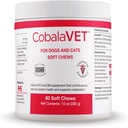 Vitamin B12 & B9 for Small Dogs & Cats - Supports The Nervous System, Brain Function, Immune Defenses & Cell Growth - Blood Cell Formation - Metabolic Pathway - 60 Soft Chews