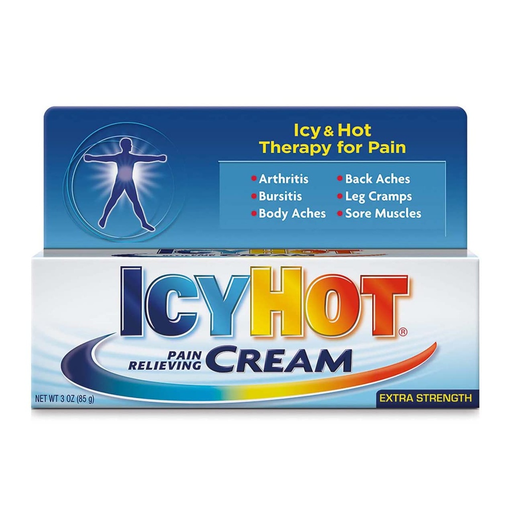 Icy Hot Pain Relieving Cream, Extra Strength, 3-Ounce Packages (Pack of 2)