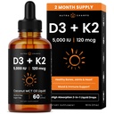 NutraChamps Vitamin D3 K2 Drops, Liquid Vitamin D3 5000 IU & K2 D3 with MK7, Vitamin D Drops for Kids, Bones, Heart & Immune Health, Liquid Vitamin D in MCT Oil for Better Absorption