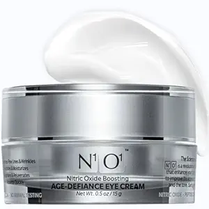 N1O1 Age-Defiance Eye Cream - Ενυδατική κρέμα ματιών ημέρας & νύχτας με Nitric Oxide, Hyaluronic Acid, Complex Peptides, Ceramides - Ενυδατική κρέμα ματιών για μαύρους κύκλους, ρυτίδες, Fine Lines, Puffiness - 0,5 oz.