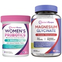 Doctor's Recipes Organic Prebiotics and Probiotics for Women Digestive Health Magnesium Glycinate Supplement