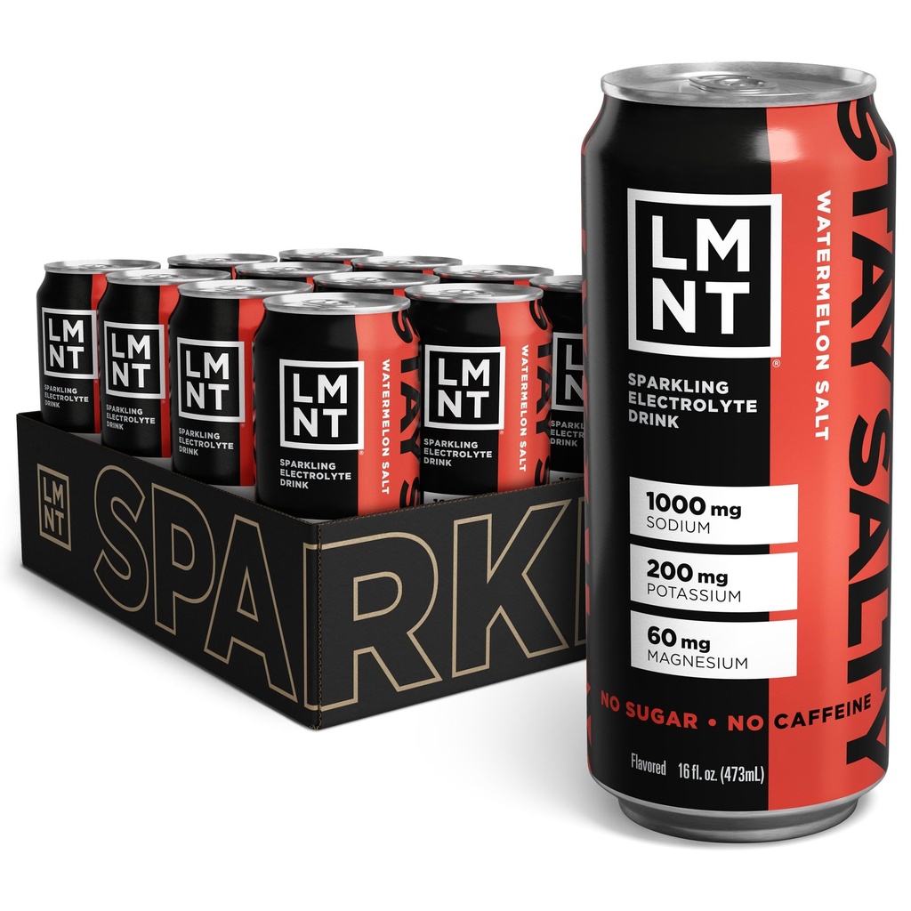 Ποτό LMNT Sparkling Ηλεκτρολυτικό Ποτό - Αλάτι καρπουζιού 