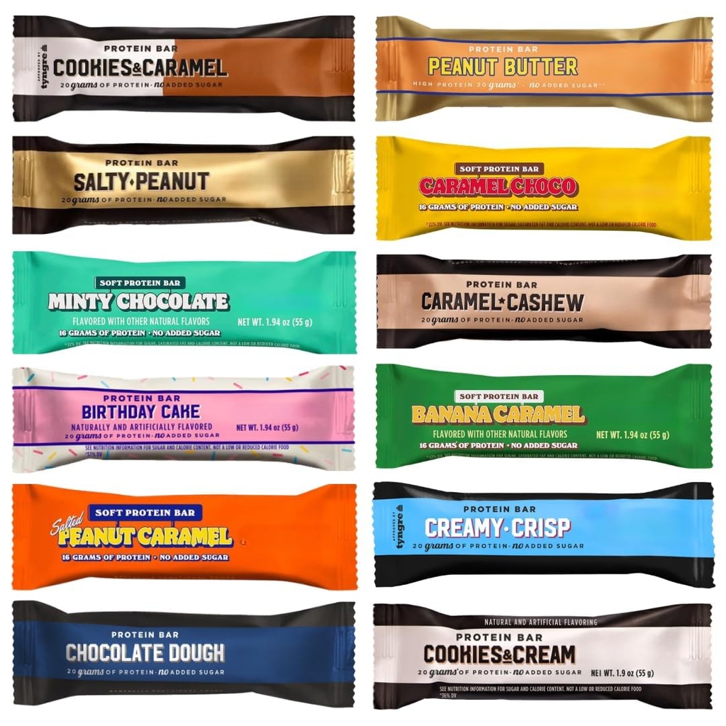 BarebeIs 12 Protein Bars Variety Pack Sampler - Assortment, Protein Snacks with 20g of Protein Try All Flavors