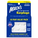 Mack's Pillow Soft Silicone Earplugs, 18 Pair - The Original Moldable Silicone Putty Ear Plugs for Sleeping, Snoring, Swimming, Travel, Concerts and Studying | Made in USA