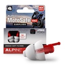 Alpine MotoSafe Race | Motorcycle Ear Plugs for Wind Noise Reduction | Motorcycle hearing protection for riding & racing | Comfortable & Reusable | 20dB SNR | Tested and certified | 1 Pair