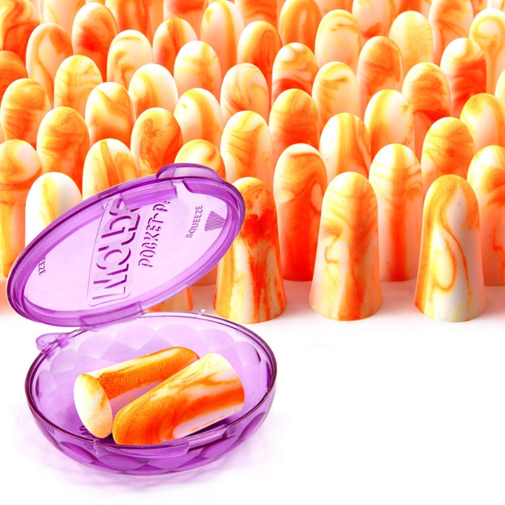 MOLDEX Soft Foam Earplugs 100 Pairs Softies® Ear Plugs for Sleeping, Snoring, Work, Travel, Shooting -33dB Highest NRR Made in USA