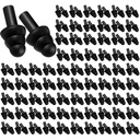 TrelaCo 200 Pairs Silicone Ear Plugs Bulk, Nrr 32db Reusable Waterproof Soft Ear Plugs for Sleeping Noise Swimming Hearing Protection Earplugs Shooting Construction Hunting Music Concerts(Black)