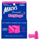Mack's Dreamgirl Soft Foam Earplugs, 10 Pair, Pink - 30dB NRR, 33dB SNR - Small Ear Plugs for Sleeping, Snoring, Studying, Loud Events, Traveling & Concert