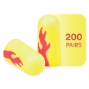 3M Ear Plugs, E-A-Rsoft Yellow Neon Blasts 312-1252, Disposable, NRR 33 | 200 Pairs/Box, Uncorded, Foam, Drilling, Grinding, Machining, Sawing, Sanding, Welding, 1 Pair/Poly Bag