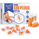 Quality Foam Ear Plugs 10 Pair - 32dB Soft Foam Earplugs for Sleeping Noise Cancelling Disposable - Individually Wrapped High Decibel Ear Plugs for Noise Reduction Construction Work Shooting Music
