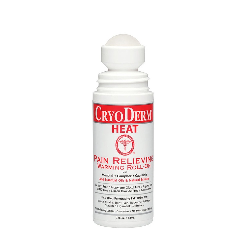 Cryoderm Heat Roll-On 3 oz.