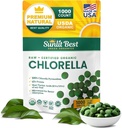 Sunlit Best USDA Organic Premium Chlorella Tablets 1000 Count 