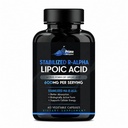 Stabilized R-Alpha Lipoic Acid- 600mg per Serving, 60 Vegan Capsules- Active R-Form of R-Lipoic Acid with Enhanced Absorption, Non-GMO-Gluten-Free (Na R-ALA) Supplement