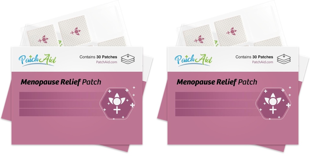 PatchAid Menopause Relief Topical Patch 30-Day Supply (Pack of 2)