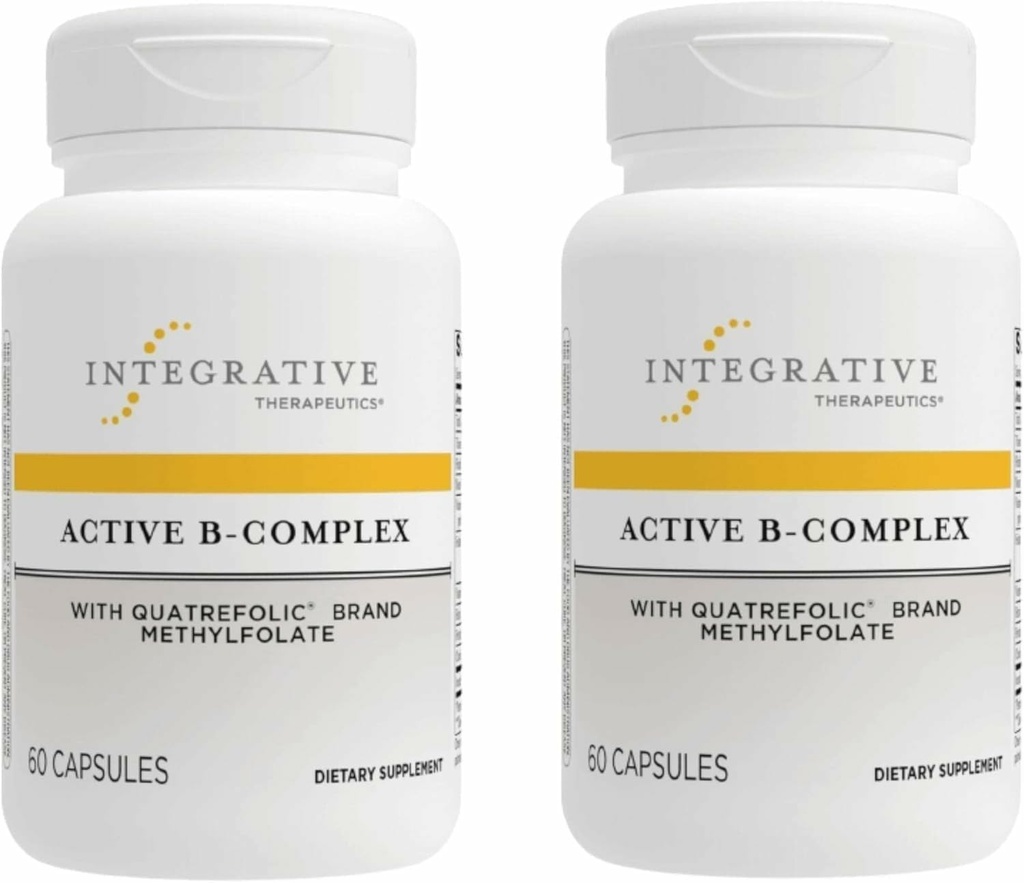Integrative Θεραπευτικά Ενεργό B-Complex - Κυτταρική Ενέργεια & Καρδιακή Υγεία Υποστήριξη με Βιταμίνες B2, B6 & B12* - Υποστηρίζει Νευρικά & Ανοσολογικά Συστήματα - Χωρίς Γαλακτοκομικά & Χωρίς Γλουτένη - 120 Κάψουλες
