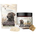 All American Canine Dog Weight Gainer Powder & Chews Bundle | High-calorie powder plus soft chews for weight gain, mass and recovery, appetite stimulant, made in USA