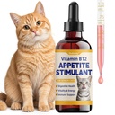 Cat Appetite Stimulant & Weight Gainer - Liquid B12 for Senior & Low Weight Felines - Supports Energy, Recovery, Digestion & Immune Health with L Lysine, Iron, Taurine - Cat Vitamins and Supplements