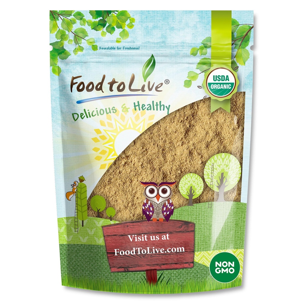 Food to Live Organic Triphala Powder, 5 Pounds – Blend from fruits Amalaki, Haritaki and Bibhitaki, Non-GMO, Perfect for Tea and Smoothies, Vegan, Kosher, Bulk
