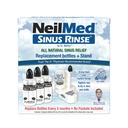 NeilMed Sinus Rinse Nasal Irrigation Replacement Bottle 3ct with NeilMed NasaDock Plus Drying Stand