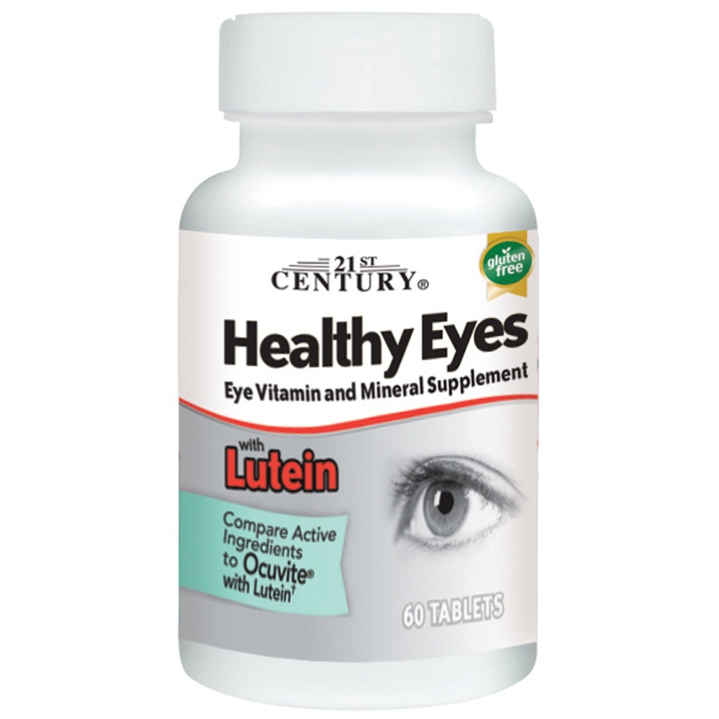 21st Century, Healthy Eyes with Lutein, 60 Tablets (Value Pack of 2)