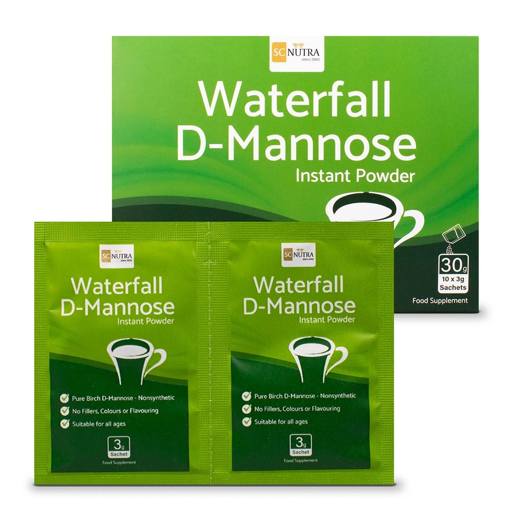 sc nutra Waterfall D-Mannose Instant Powder Packets (10 x 3g) - Cystitis & UTI Relief