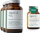ALGAECAL Plus Bundle - Δωρεάν 4-σε-1 Βιταμίνη D3 Ολοκληρωμένο & Κόκκινο Ασβέστιο Άλγης με 16 θρεπτικά συστατικά που υποστηρίζουν τα οστά, που υποστηρίζεται κλινικά για την αύξηση της πυκνότητας των οστών & ενίσχυση του ανοσοποιητικού συστήματος