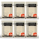 6 Pcs Z-Folded Sterile Compressed Gauze, 4.5" x 4.1'‘ Yards - 100% Cotton Medical Gauze Trauma Pad for Emergency Wound Dressing, Bleed Stop, Trauma Kit & First Aid Kit Refill (6Pcs)