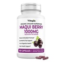 Vitapia Maqui Berry 1000mg - Maqui Berry συμπλήρωμα σκόνης - Vegan φιλικό, μη ΓΤΟ και χωρίς γλουτένη - 180 κάψουλες λαχανικά