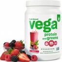 Vega Protein and Greens Protein Powder, Berry - 20g Plant Based Protein Plus Veggies, Vegan, Non GMO, Pea Protein for Women and Men, 1,2 lbs (Packaging May Vary)