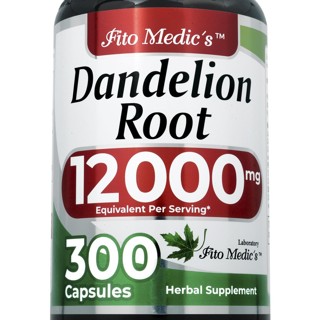 FITO MEDIC'S Dandelion | Dandelion Root Capsules | Dandelion Pills | 300 Capsules | Herbal Supplement