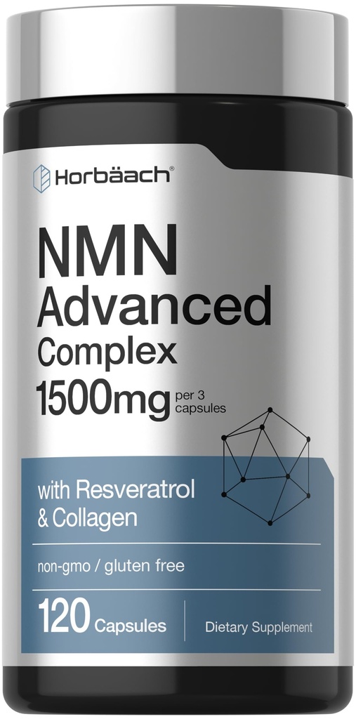 Horbäach NMN Supplement 1500mg | 120 Capsules