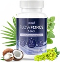 FlowForceMax βοτανικό συμπλήρωμα υποστήριξης - Φυσικό φυτό-βασισμένη Φόρμουλα με Saw Palmetto Extract 