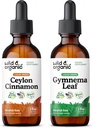 Άγρια & οργανικά Κεϋλάνη Κανέλα Βάμμα 2 fl oz & Gymnema Φύλλο Βάμμα 2 fl oz