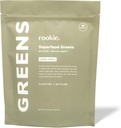 Rookie Wellness Greens + Superfoods - Πράσινα Superfoods Ποτό σκόνης Φτιαγμένο με το σύνολο των τροφίμων που προέρχονται συστατικά Περιέχει βιταμίνες, προβιοτικά, αντιοξειδωτικά, και Baobab Fiber (30 σερβίρεται, Crisp Apple)
