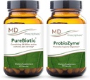 MD Prescriptives PureBiotic και ProbioZyme Bundle - Συμπλήρωμα για την υγεία Digestive & Gut - 60 Κάψουλες/90 Κάψουλες