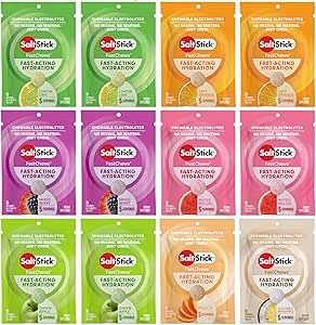 SaltStick Electrolyte FastChews - 120 Count Variety Pack - Μασώμενα δισκία ηλεκτρολυτών για ενυδάτωση, Salt Tabs - 10 Count (Pack of 12)