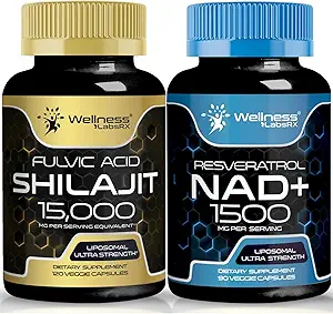 Συμπλήρωμα NAD, 1500mg - Liposomal NAD+ Συμπλήρωμα με Resveratrol, NAD Plus ενίσχυση συμπλήρωμα 