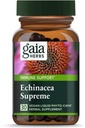 Gaia Herbs Echinacea Supreme - Συμπλήρωμα Ανοσολογικής Υποστήριξης - Echinacea Purpurea & Angustifolia Blend για την υποστήριξη του ανοσοποιητικού συστήματος - 30 Vegan Liquid Phyto-Capsules (15-Day Supply)
