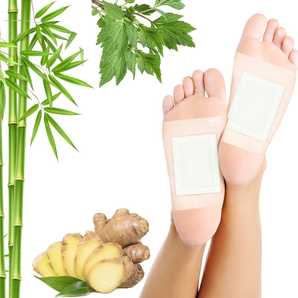 Λεμφική Αποστραγγιστικό Ginger Pads 50 Pads - Ginger Oil Foot Patches Βαθύ καθαρισμό του ύπνου Βοηθήματα ανακούφισης του στρες και της κόπωσης Βελτίωση της ποιότητας του ύπνου