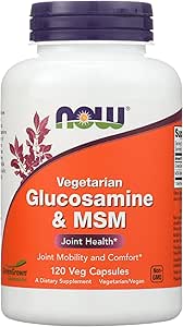 NOW FOODS Vegetarian Glucosamine & MSM, 120 CT