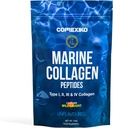CORREXIKO Marine Collagen Powder Supplement Unflavored - 10.000mg Διπλό υδρολυμένο κολλαγόνο Peptides per Serving - Formated for Maximum Abvorvation - Hair, Skin & Nails - 5oz, 14 Servings