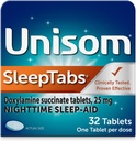 Unisom SleepTabs, Nighttime Sleep- Aid, Ηλεκτρική Δοξυλαμίνη, 32 δισκία