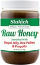 Stakich Royal Jelly, Bee Pollen, Propolis Raw Honey - Αγνή, μη επεξεργασμένη, μη θερμαινόμενη - 40 ουγγιά
