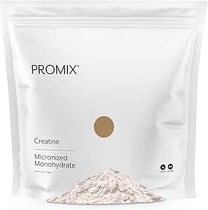 ProMix Creatine Creatine Monohydrate Powder, Unflavored - 5g Μικρονίου Creatine ανά υπηρεσία - Αύξηση των μυών Κερδισμός, δύναμη & δύναμη & υποστηρίζει την ανάκτηση - 180 Υπηρεσίες